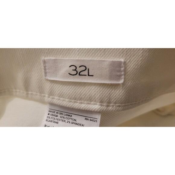 Banana Republic Premium Denim White Flare Leg Jeans Womens Size 32L (36x34) - Picture 6 of 16